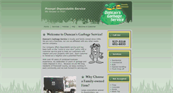 Desktop Screenshot of duncansgarbage.com